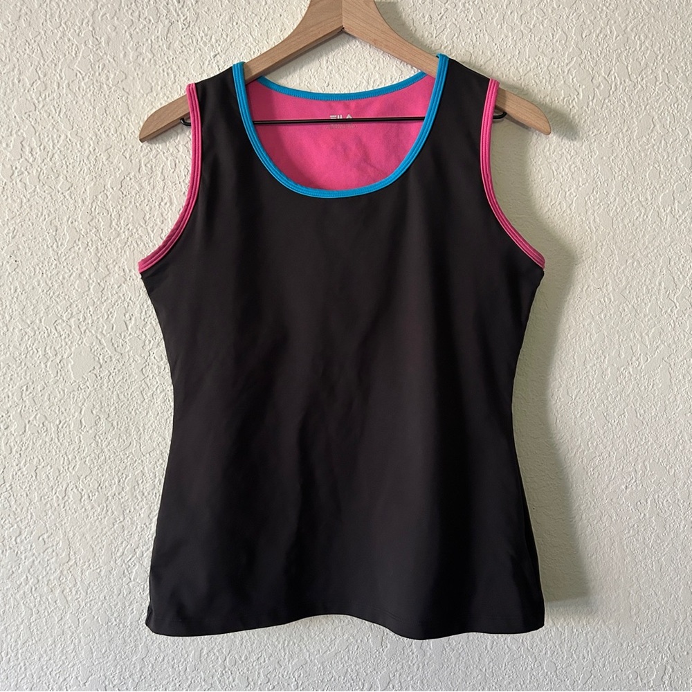 FILA Color block tank 💙🩷